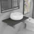 Conjunto de muebles de baño 2 piezas cerámica
