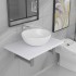 Conjunto de muebles de baño 2 piezas cerámica