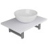 Conjunto de muebles de baño 2 piezas cerámica