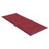 Cojín silla de jardín respaldo alto 4 uds tela rojo 120x50x3