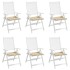 Cojines de silla de jardín 6 uds tela Oxford beige 50x50x3