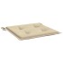 Cojines de silla de jardín 6 uds tela Oxford beige 50x50x3