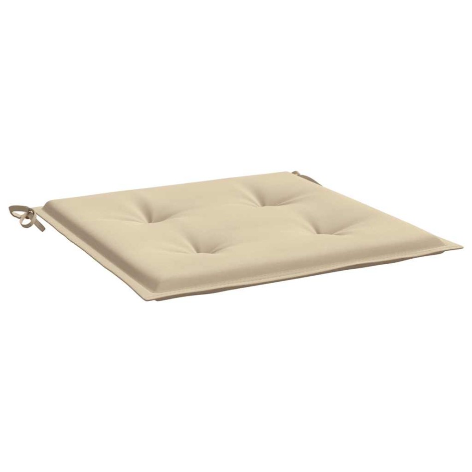 Cojines de silla de jardín 6 uds tela Oxford beige 50x50x3