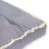 Cojín para sofá de palets gris antracita 120x80x10