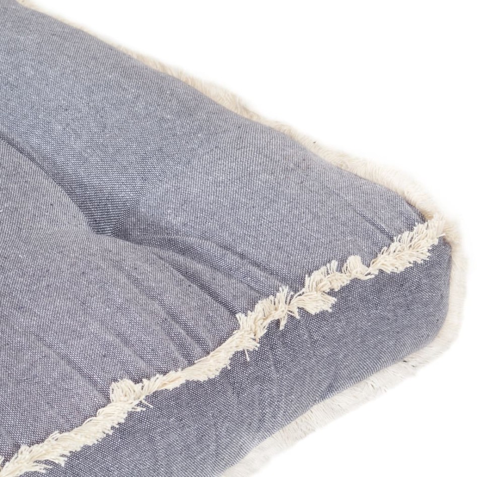 Cojín para sofá de palets gris antracita 120x80x10