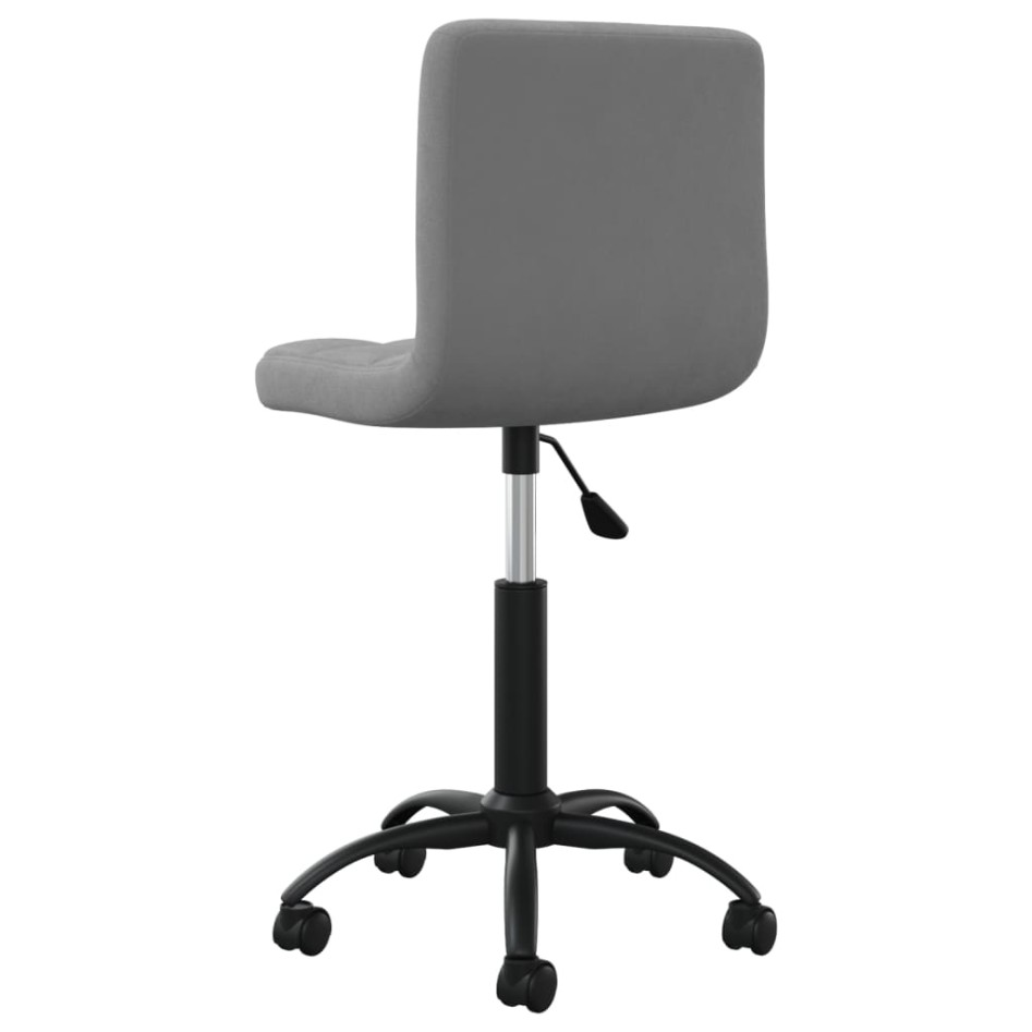 Silla de oficina giratoria de terciopelo gris