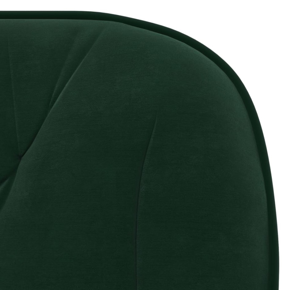 Silla de oficina giratoria de terciopelo verde