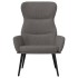 Sillón de relax de tela gris