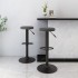 Taburetes de cocina 2 unidades terciopelo gris