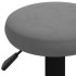 Taburetes de cocina 2 unidades terciopelo gris