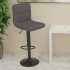 Taburete de cocina de tela gris