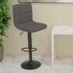 Taburete de cocina de tela gris oscuro