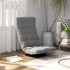 Silla de suelo giratoria de terciopelo gris