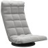 Silla de suelo giratoria de terciopelo gris
