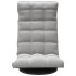 Silla de suelo giratoria de terciopelo gris