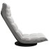 Silla de suelo giratoria de terciopelo gris
