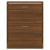 Mueble zapatero madera contrachapada marrón roble 63x24x81