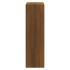 Mueble zapatero madera contrachapada marrón roble 63x24x81