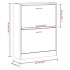 Mueble zapatero madera contrachapada marrón roble 63x24x81
