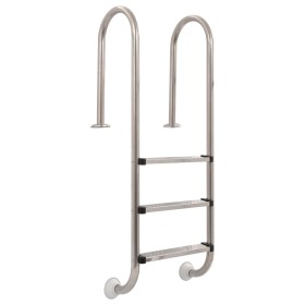 Escalera de piscina 3 peldaños acero inoxidable 304 120