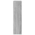 Mueble zapatero con espejo 2 niveles gris Sonoma 63x17x67