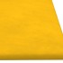 Paneles de pared 12 uds terciopelo amarillo 90x30 cm 3,24