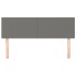 Cabeceros 2 unidades tela gris oscuro 72x5x78/88