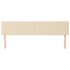 Cabeceros 2 unidades de tela color crema 90x5x78/88