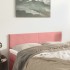 Cabeceros 2 unidades terciopelo rosa 72x5x78/88