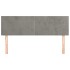 Cabeceros 2 unidades terciopelo gris claro 72x5x78/88