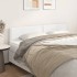 Cabeceros 2 unidades de cuero sintético blanco 90x5x78/88