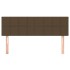 Cabeceros 2 unidades tela marrón oscuro 72x5x78/88