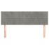 Cabeceros 2 unidades terciopelo gris claro 72x5x78/88