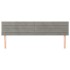 Cabeceros 2 unidades de terciopelo gris claro 80x5x78/88