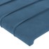 Cabeceros 2 unidades de terciopelo azul oscuro 100x5x78/88
