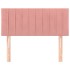 Cabecero de terciopelo rosa 100x5x78/88
