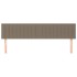 Cabeceros 2 unidades de tela gris taupe 90x5x78/88
