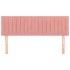 Cabeceros 2 unidades terciopelo rosa 72x5x78/88