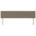 Cabeceros 2 unidades de tela gris taupe 100x5x78/88