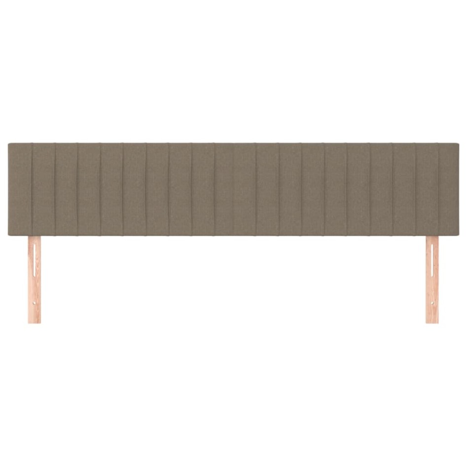 Cabeceros 2 unidades de tela gris taupe 100x5x78/88