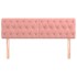 Cabeceros 2 unidades de terciopelo rosa 80x7x78/88