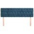 Cabeceros 2 unidades terciopelo azul oscuro 72x7x78/88