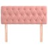 Cabecero de terciopelo rosa 90x7x78/88