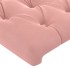 Cabecero de terciopelo rosa 90x7x78/88