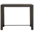 Mesa alta de jardín ratán sintético marrón 140,5x60,5x110,5