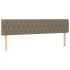 Cabeceros 2 unidades de tela gris taupe 100x7x78/88