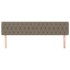 Cabeceros 2 unidades de tela gris taupe 100x7x78/88