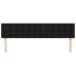 Cabeceros 2 unidades de tela negro 100x5x78/88