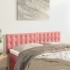 Cabeceros 2 unidades terciopelo rosa 72x5x78/88