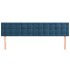 Cabeceros 2 unidades de terciopelo azul oscuro 80x5x78/88